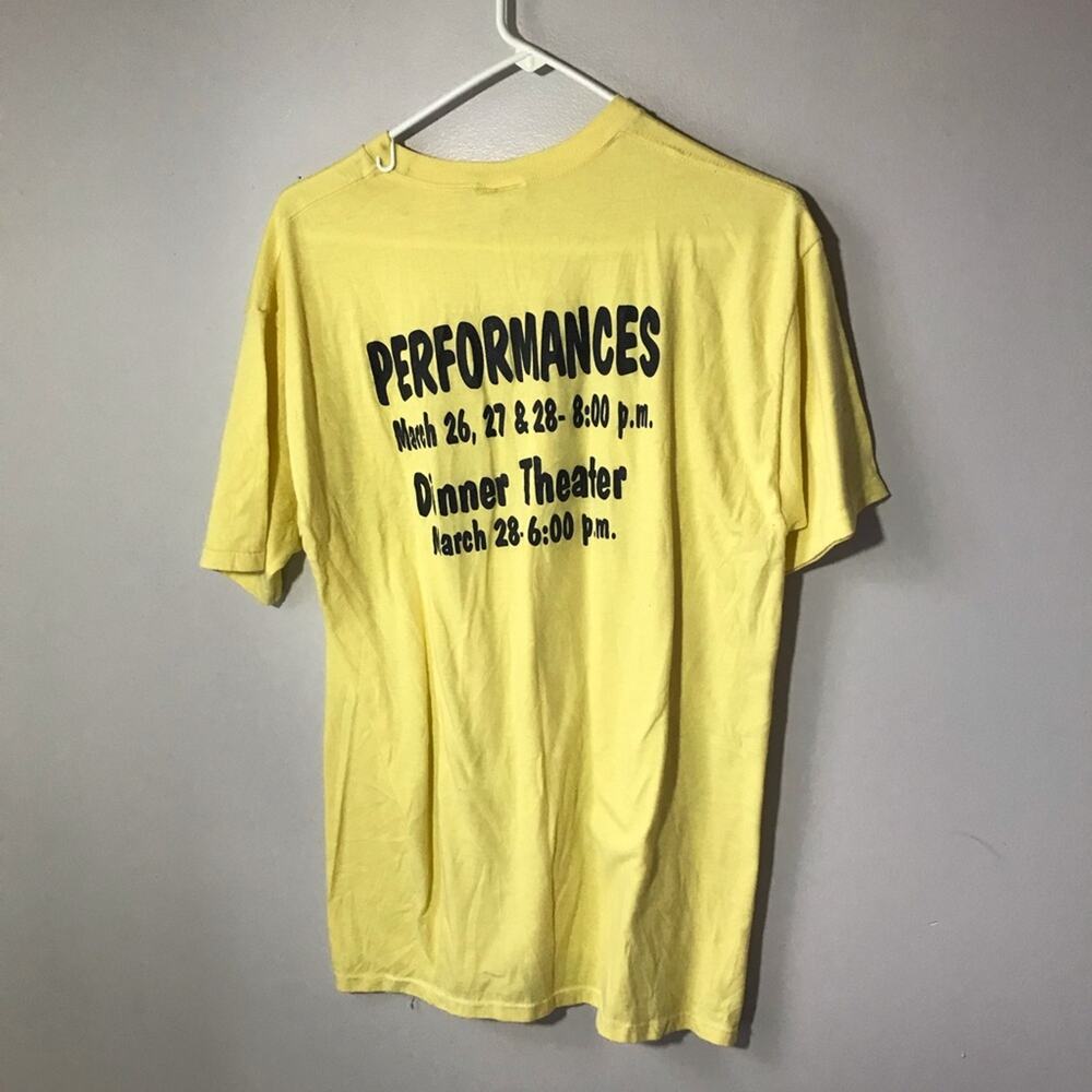 Vintage Skimmers XL made in the USA yellow tshirt musical theater performance - Picture 2 of 9